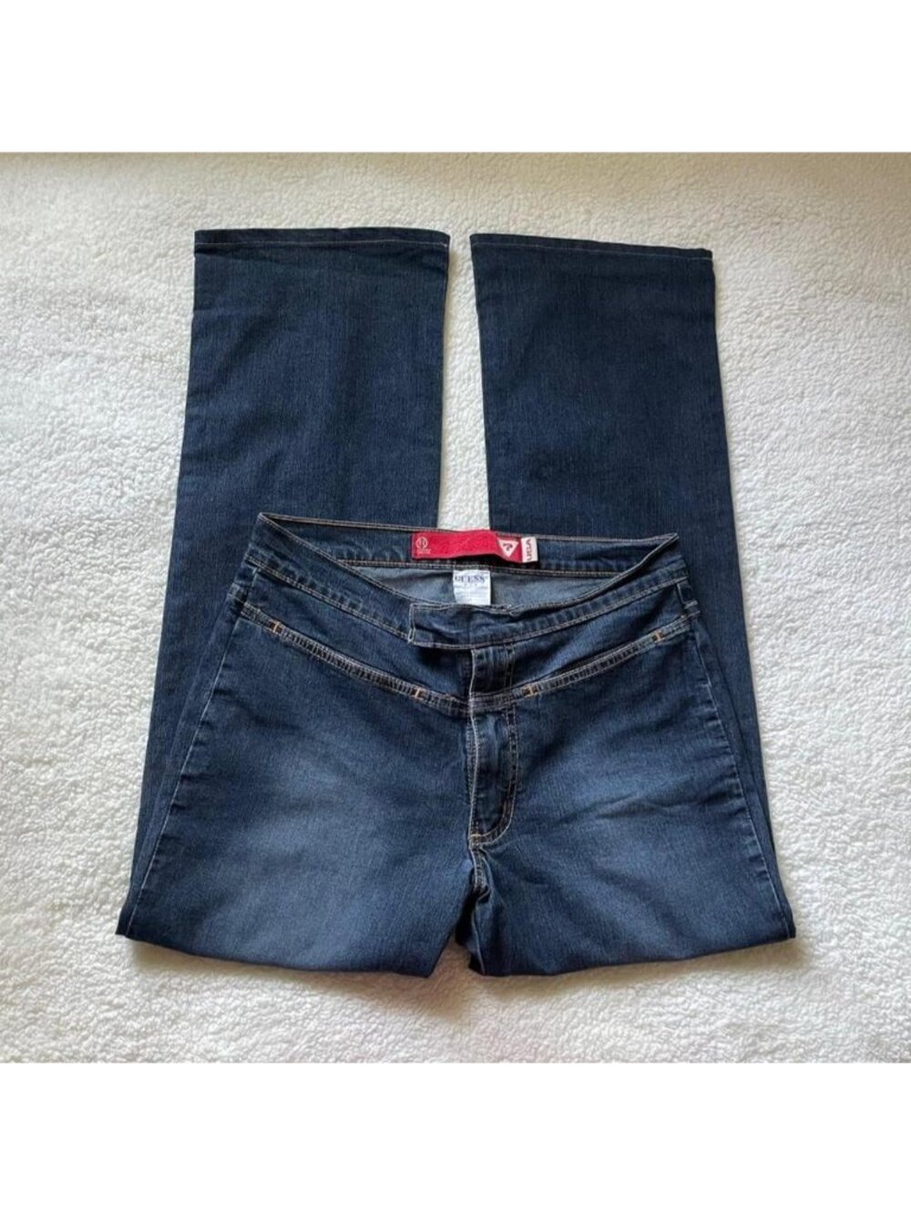 Vintage Guess dark wash blue stretch jeans